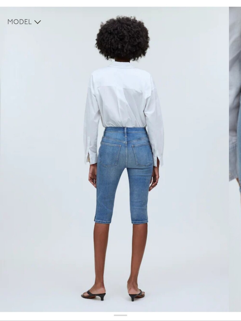 MADEWELL The 90's Capri Jean - Size 25" - Picture 2 of 10